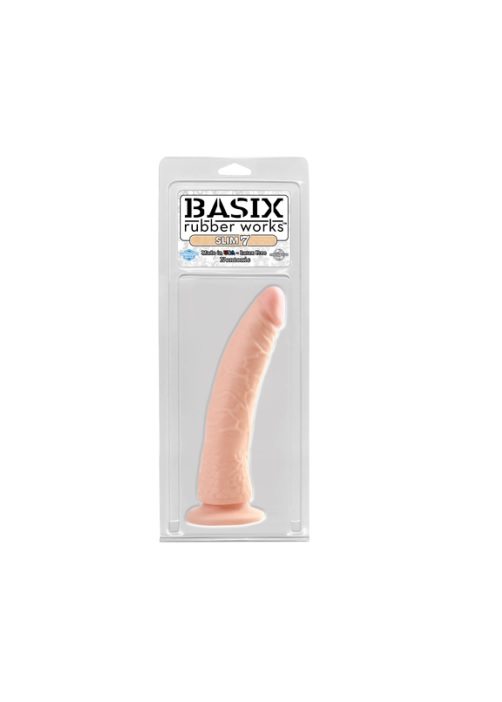 Basix Rubber Works Slim 7" Dong sexshop hermosillo mexico