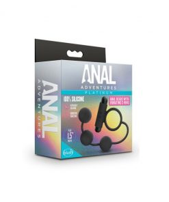 Silicone Anal Beads with Vibrating C-Ring