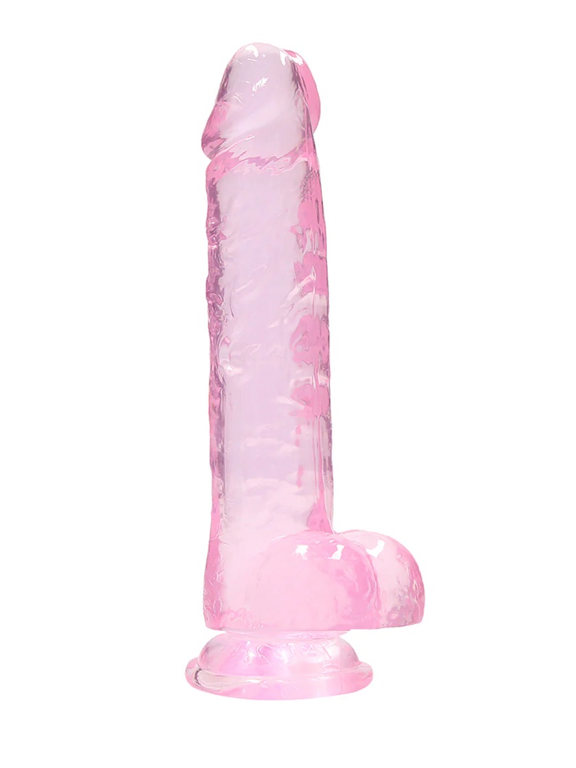 RealRock 8 Inch Crystal Clear Pink - Image 2