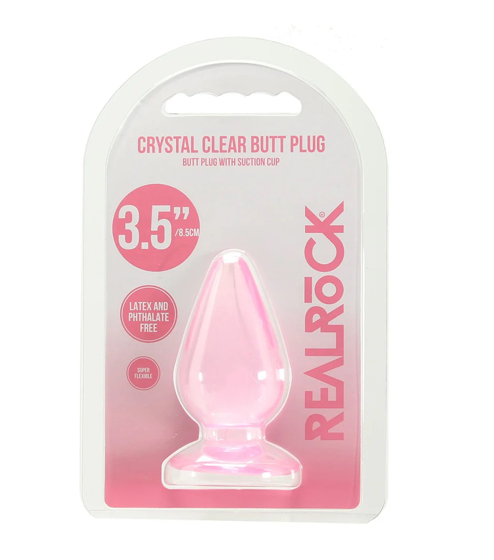 RealRock Crystal Clear Butt Plug