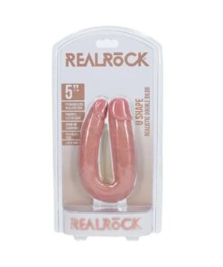 RealRock U Shape Realistic Double Dildo